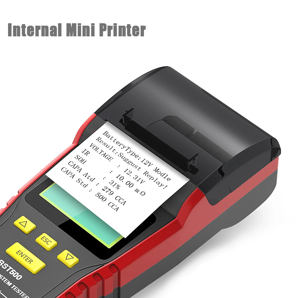 Testeur de batterie Ancel BST 500 : Diagnostiquez et imprimez vos tests