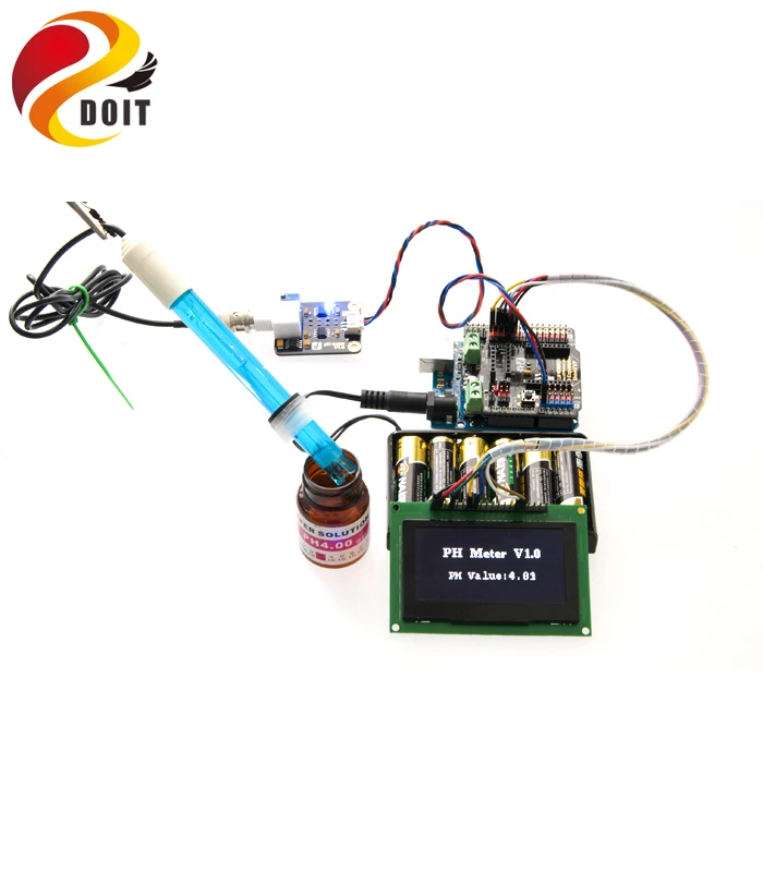 Новый AVR датчик рН DOIT с открытым исходным кодом имитация метр щит адаптер для Arduino