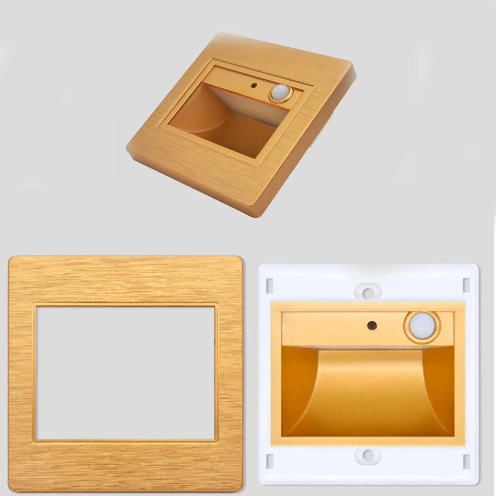  Night light foyer Motion Detector+Sensor LED Stair Light LED Recessed Lamp Steps Ladder Wall Lamp s - 33029293636