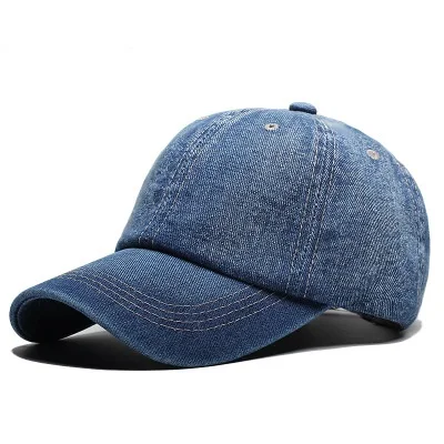 Мытая шляпа бейсболка для джинсовой ткани может быть настроена bone masculino головные уборы для мужчин минимальный заказ 100 шт - Цвет: 2