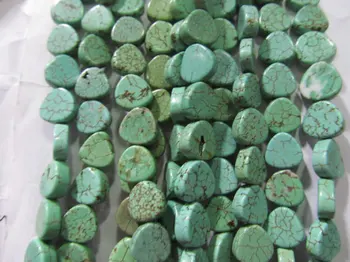 

2strands 6-12mm Turquoise Gemstone High Quality teardrop Drop Heart triangle Dark blue green Turquoise Beads