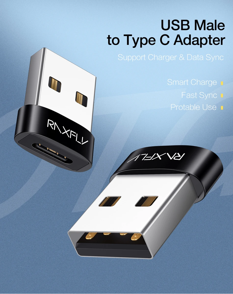 RAXFLY USB2.0 революция тип-c Женский адаптер c конвертер тип-c OTG для iphone samsung S10 Xiaomi