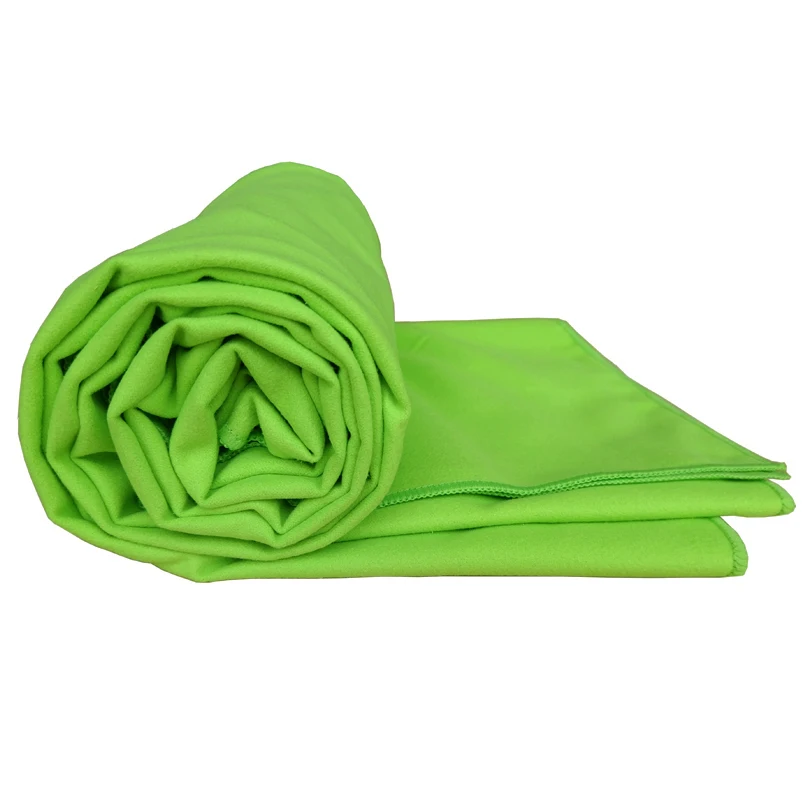 Zipsoft Брендовое Большое пляжное полотенце из микрофибры зеленое быстросохнущее