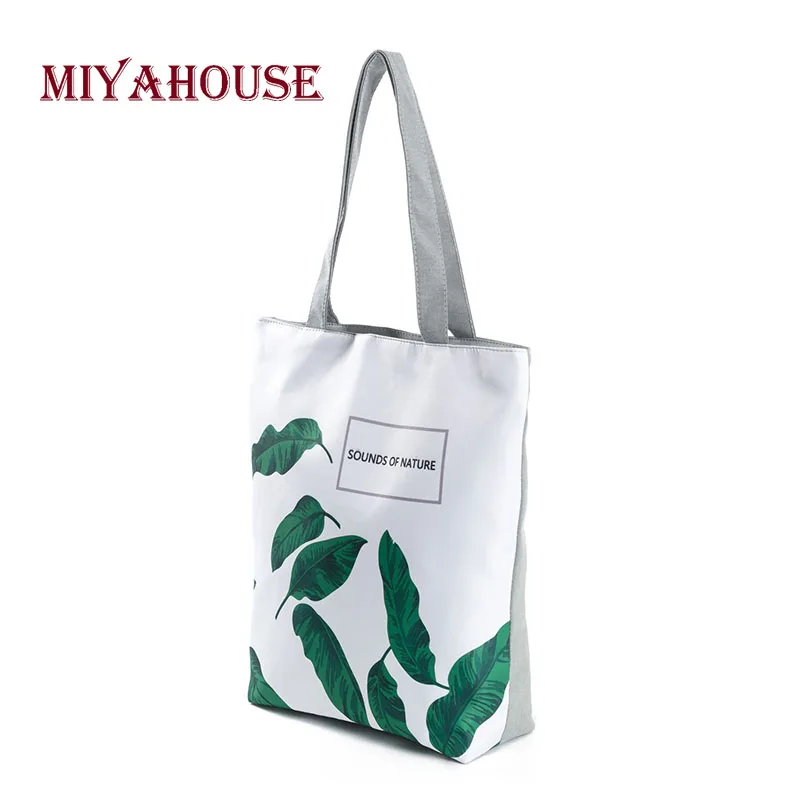 Miyahouse новые модные дизайнерские пляжные сумки с листьями женские на одно плечо