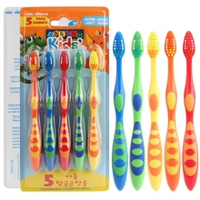 5 шт./компл. зубная щетка мягкая зубная щетка для детей Дети гигиена полости рта уход