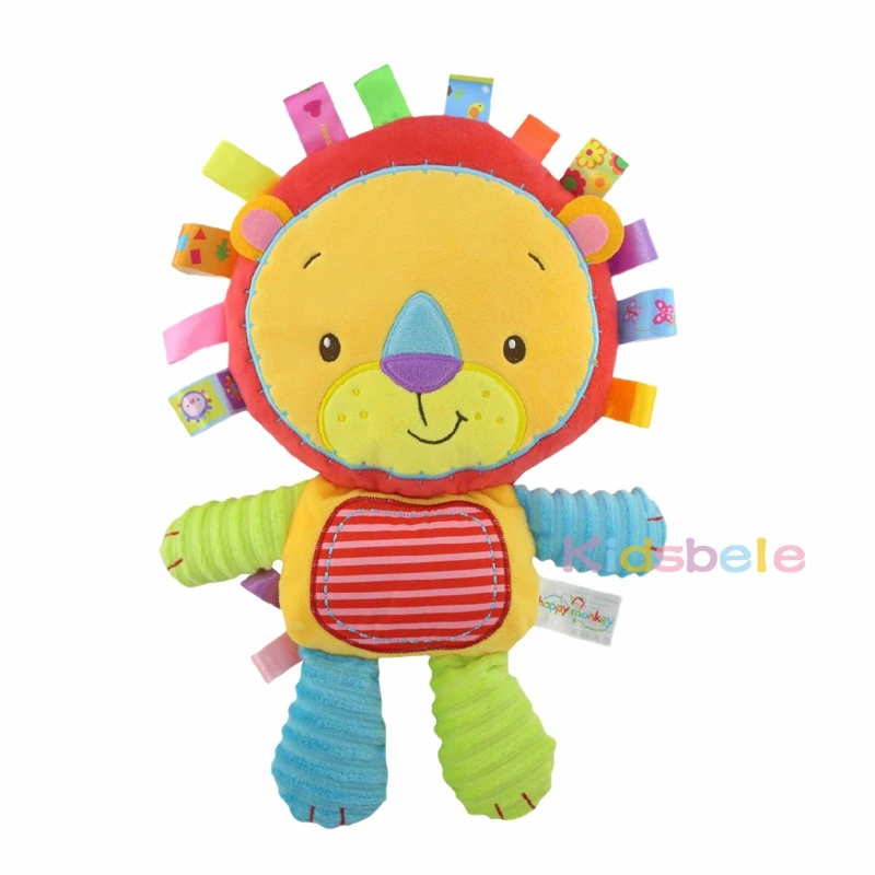 8 видов стилей Игрушки для малышей от 0 до 12 месяцев, Мягкие Плюшевые Развивающие игрушки для младенцев, детские погремушки, мобильная игрушка со скрипучим звуком - Цвет: Lion
