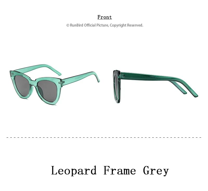 RunBird Новинка года кошачий глаз солнцезащитные очки для женщин для мода лето море океан цвет стиль женские солнцезащитные очки UV4001046R