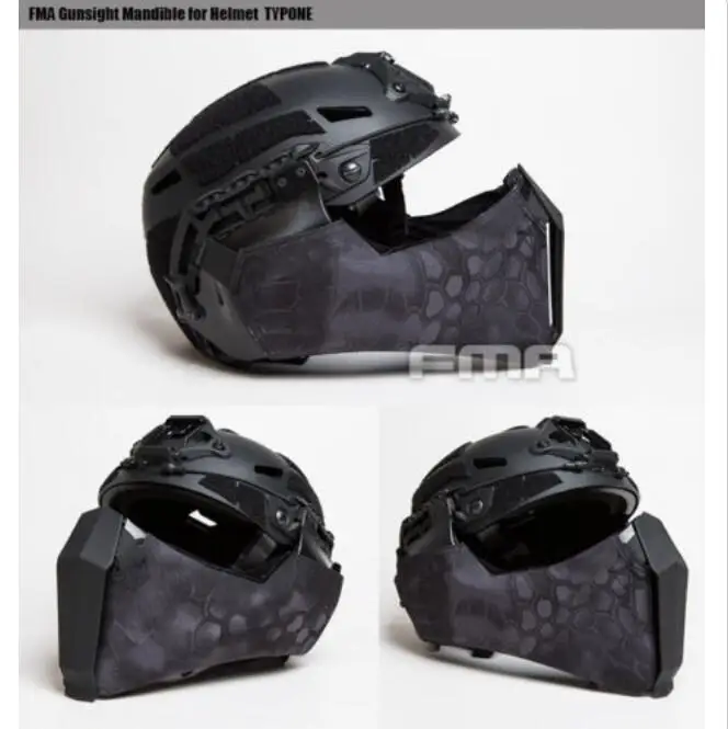 FMA Gunsight Mandible тактическая полумаска для лица для Highcut шлем ...