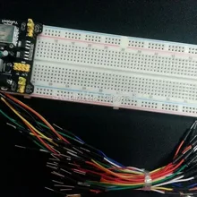 3,3 В/5 В MB102 макетная плата силовой модуль+ 830 точек без пайки прототип хлебная плата комплект+ 65 гибких перемычек