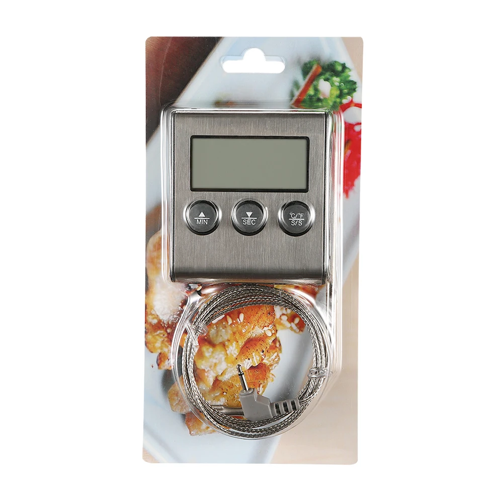 MOSEKO цифровой термометр для духовки Кухня Еда Пособия по кулинарии мясо барбекю зонд термометр с таймером воды, молока Температура Пособия