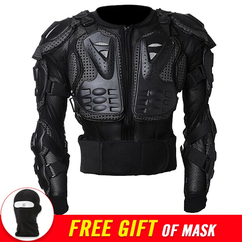 Image New Motorcycle Riding Body Armor Protection Motorcross Off Road Racing Spine Chest Protector Gear Guards Jacket Back Support