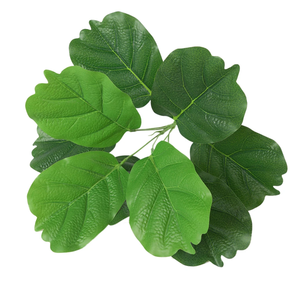 

1PC Artificial Flowers Fake Plastic Leaf Garland Foliage Green Plant for Home Garden Wedding Party Decorations Plante Artificial