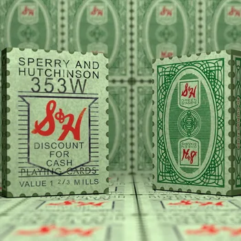 

1Pcs S&H Green Stamps Playing Card From TWPCC Poker Size Deck Custom Limited Edition New Sealed Magic Props Magia Tricks