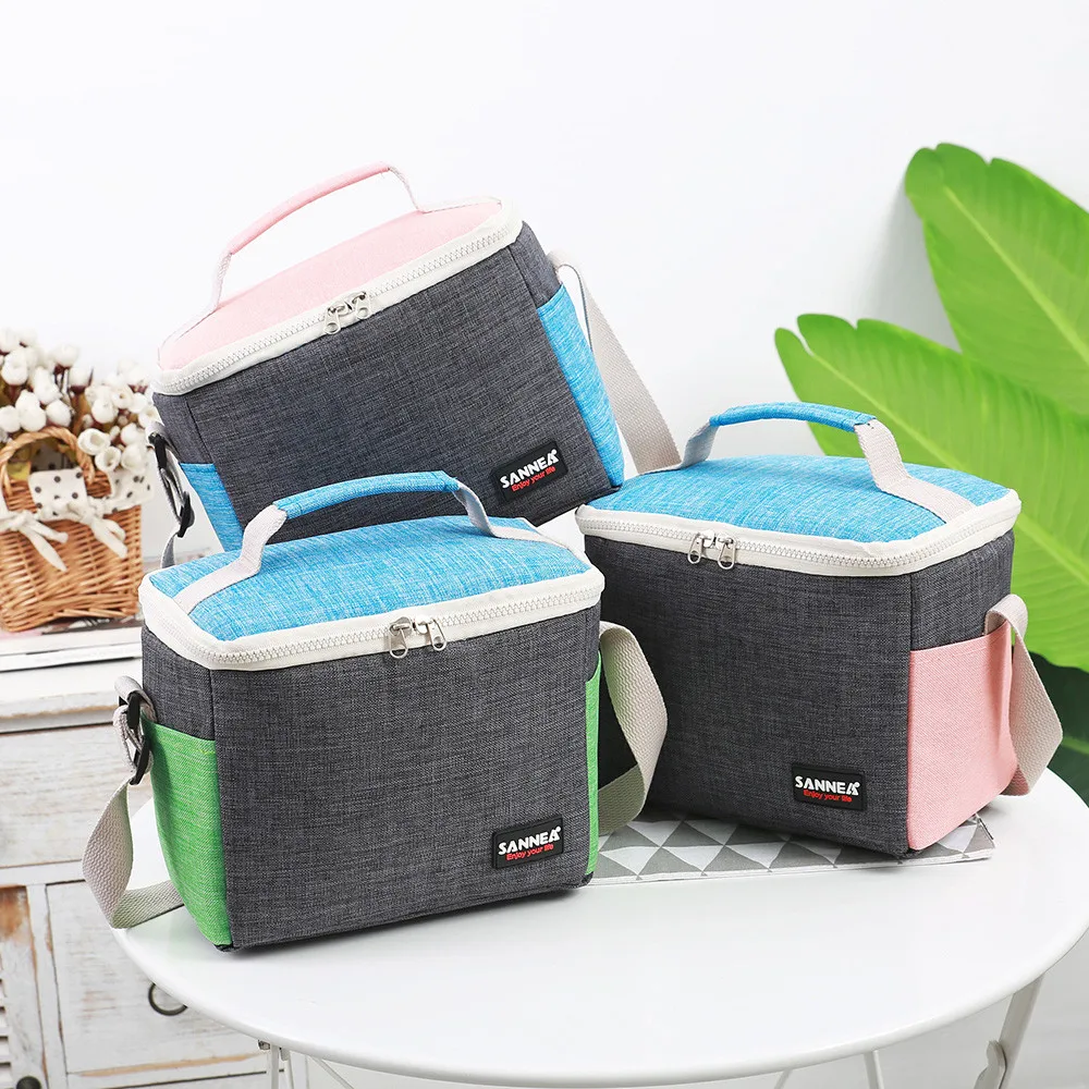 

Aluminium Foil Insulated Tote Oxford Cloth Thermal Travel Portable Lunch Bag Picnic Package Handbags