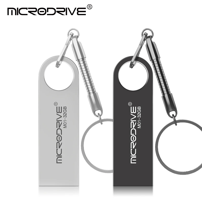 Брелок металлический Usb флеш-накопитель мини-накопитель 128 ГБ 64 32 16 флеш-диск 2 0