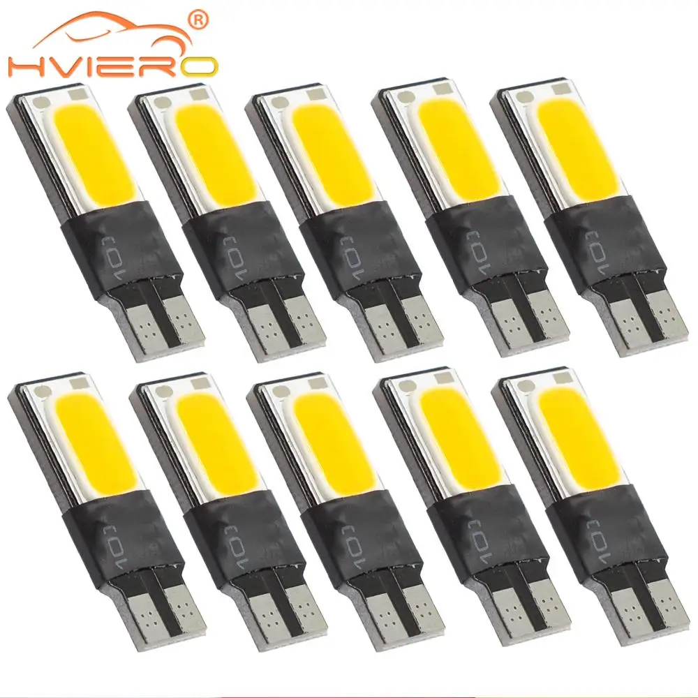 

10X T10 LED 194 168 W5W COB Interior Bulb Light Parking Backup Brake Lamps Canbus No Error Cars xenon Auto Led Car