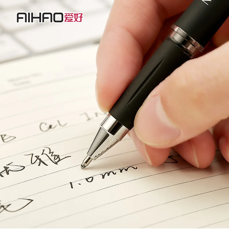 AIHAO Новое поступление пластиковая ручка 1 0 мм точечный колпак гелевая 12 шт./Корд