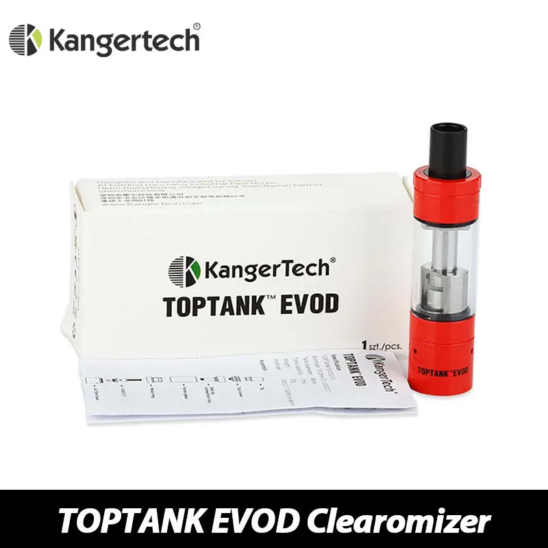 

100% Original Kanger Toptank EVOD Tank Clearomizer 1.7ml Capacity Top e-juice Filling e-cig Atomizer for TOP EVOD Starter Kit
