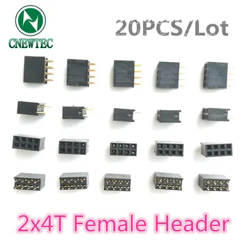 

20PCS/Lot 2x4T 2*4T 2x4PIN 2*4PIN Female Header Double row