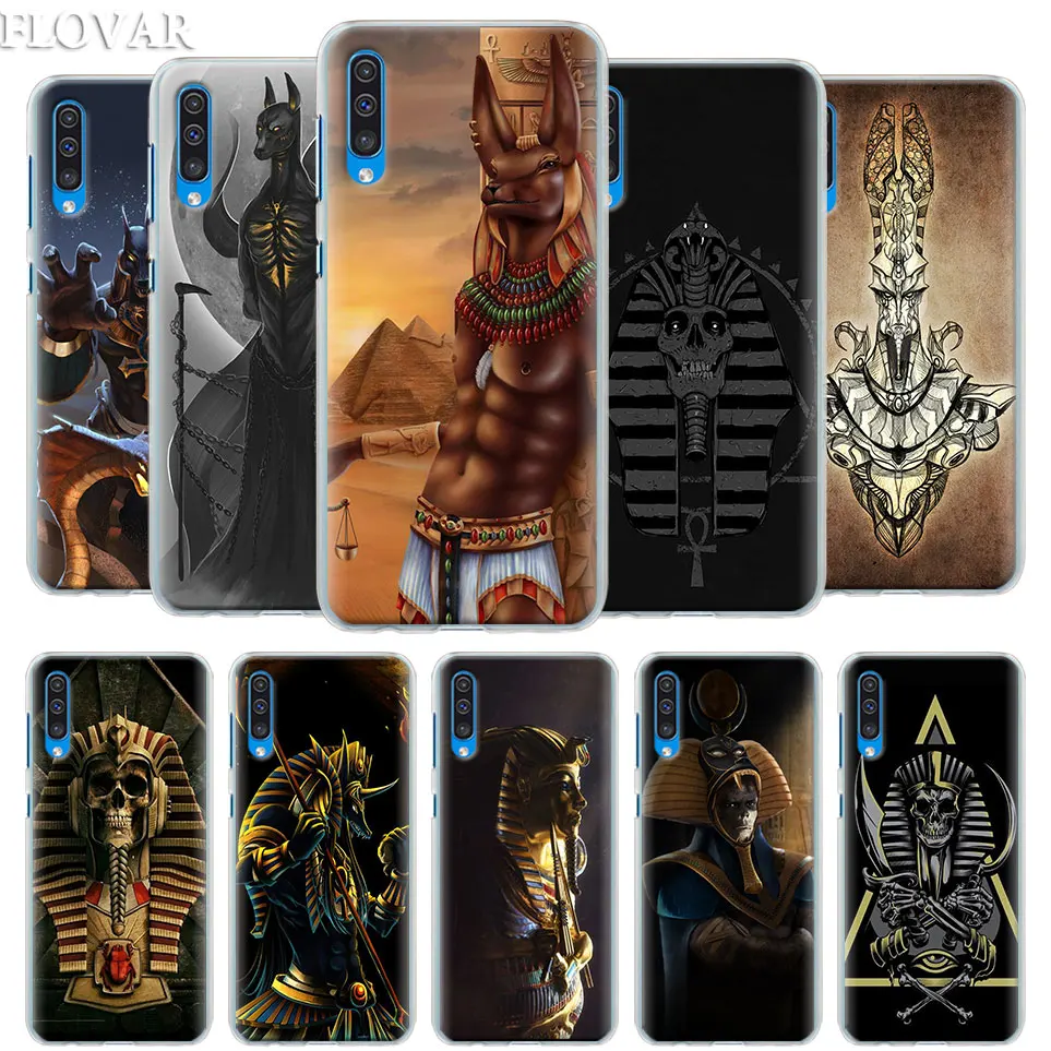 

Artistic Egypt Nefertiti Anubis Ankh Pharaoh Case Cover for Samsung Galaxy A30 A40 A50 A70 A6 A8 Plus A7 A9 2018 M30 Phone Case