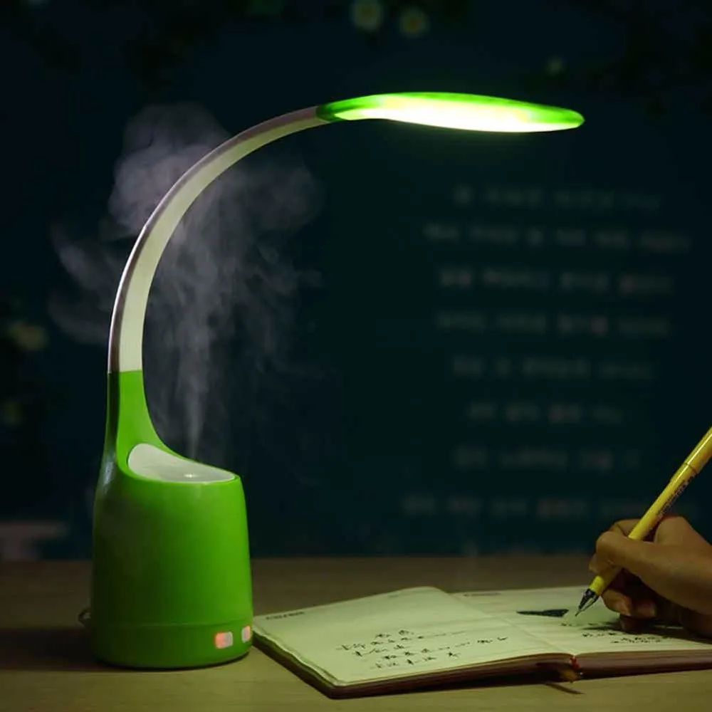 

SUNLI HOUSE Humidifying LED Desk Lamp Relieve Fatigue Reading Lighting Fashion Table Lamps Pink Green Blue