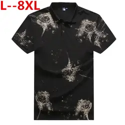 10XL 8XL 6X новая дизайнерская 2019 Модная брендовая мужская футболка с принтом с коротким рукавом Slim Fi Футболка мужская футболка Повседневная