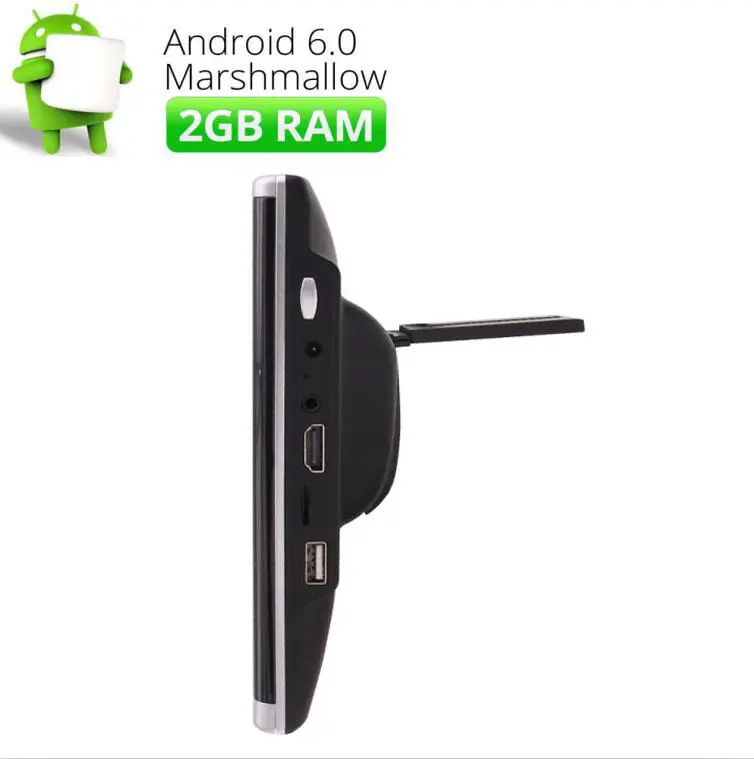 10.1 &quotОС Android 6.0 заднего подголовник плеер сенсорный Мониторы 2 ГБ Оперативная