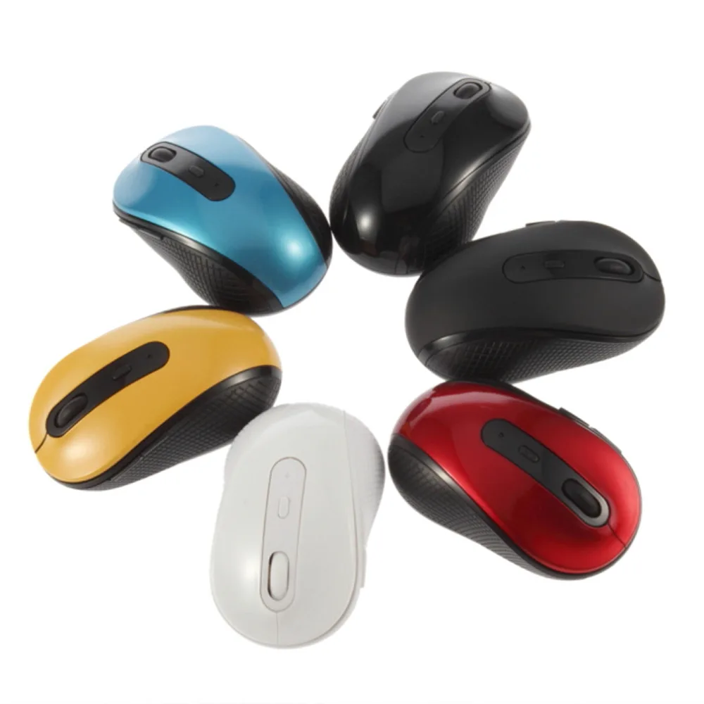

Mini 2402MHz-2480MHz Optical USB Ergonomic Design Compact Black Comfortable Shape Wireless 2.4GHz Mouse for Laptop PC