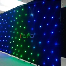 Dmx 512 rgb Звездный СВЕТОДИОДНЫЙ занавес 3х6 м