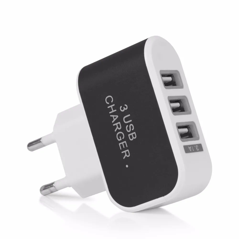 Powstro 3 USB-порты и разъемы Micro USB зарядное устройство зарядное устройство HUB EU US Plug для Samsung Для xiaomi Зарядное устройство для Iphone и всего смартфона