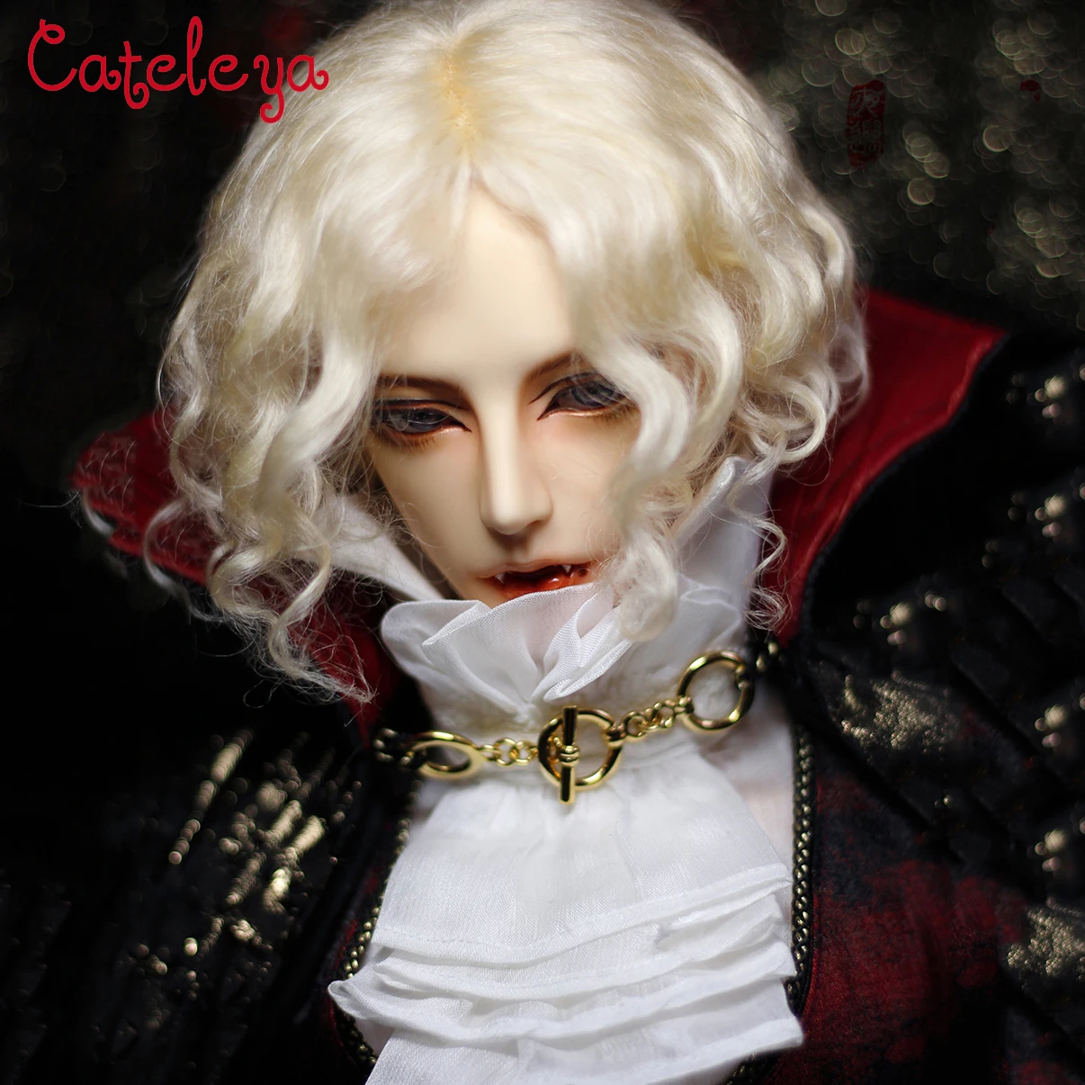 

Cataleya bjd 1/3 big female uncle temperament aristocratic split mohair wool rolls European style short curly hair wig
