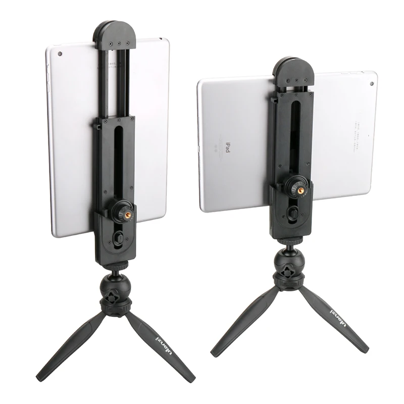  Ulanzi for iPad Professional Tablet Tripod Mount 5-12'' Universal Stand Clamp Adjustable Vertical B