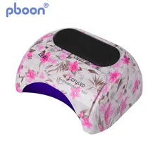 48 Вт Светодиодная УФ-лампа для ногтей 36 Вт Светодиодный светильник+ 12 Вт CCFL лампа Сухая для большинства гелей модный дизайн с печатью цветов на лампе для ногтей