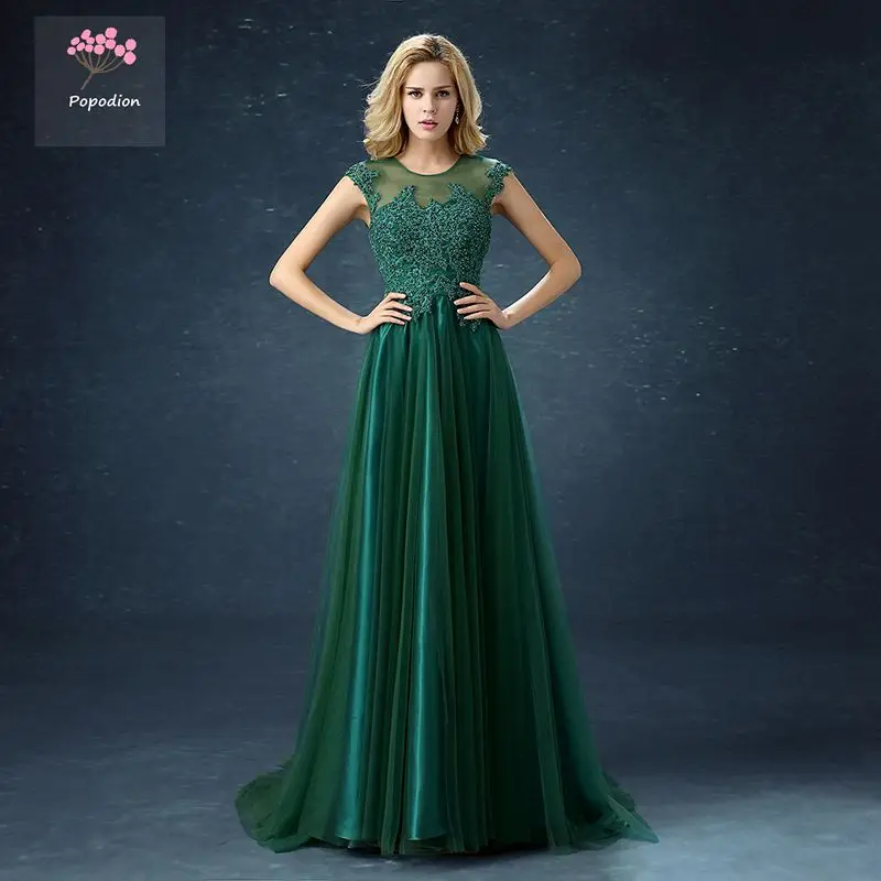 Buy long style dark green bridesmaid