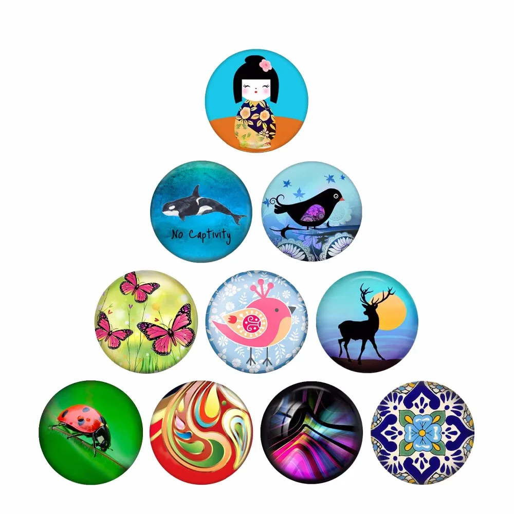 

10Pcs/lot 2018 New Snap Jewelry enamel snaps 18MM Snap Buttons Fit Silver Leather Snap Bracelet Bangles Charms