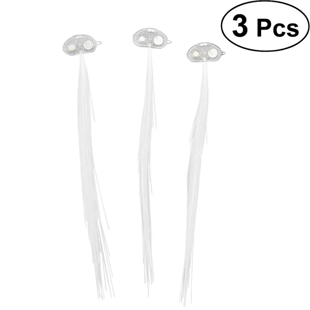 3pcs Colorful LED Wigs Braided Flash LED Deocorative Hair Clip LED Hair LED Hairpiece Supplies for Party Cosplay Carnival