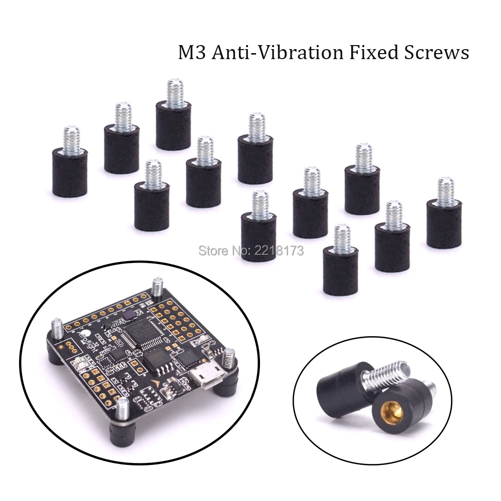 

M3*7+4.5 Anti-Vibration Fixed Screws Mounting Hardware Spacer Standoff / M3 Damper for Nazee32 CC3D F3 controller board 250 270