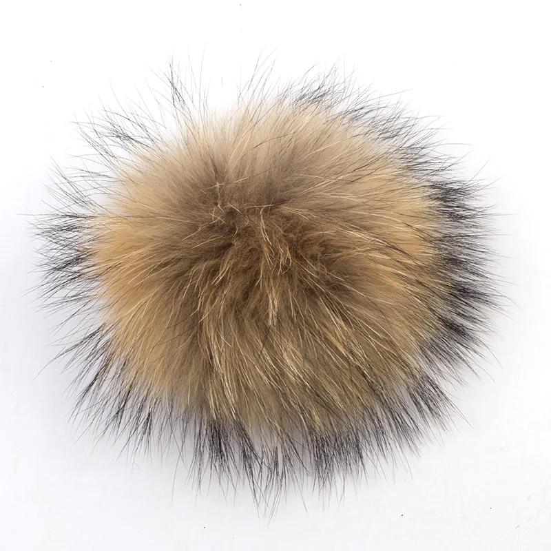 Natural Color Geebro 5 шт. 15 см из натуральной енота Мех животных помпонами большой Мех животных шары для зимние шапочки шарф Интимные аксессуары Натуральный мех pom - Цвет: Natural Color