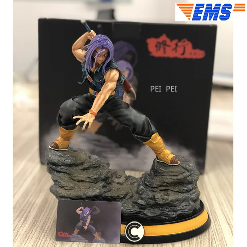 Dragon Ball Z Super Saiyan Trunks Torankusu статуя полная длина портрет резиновая фигурка героя Коллекционная модель игрушки 29 см Q806