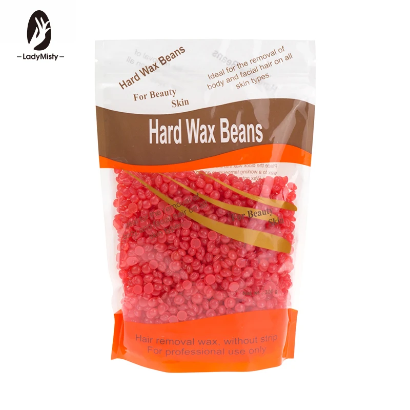 300g Strawberry Depilatory Pearl Hard Wax Beans Brazilian Granules Hot
