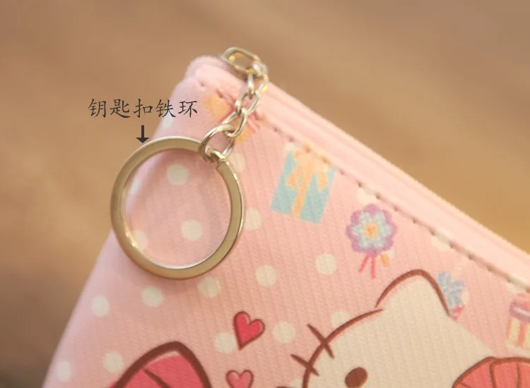 Случайная! Kawaii Mini hello kitty Кошелек для монет My Melody Gemini маленький двойной кошелек со звездами PU Чехол сумка для ключей B61