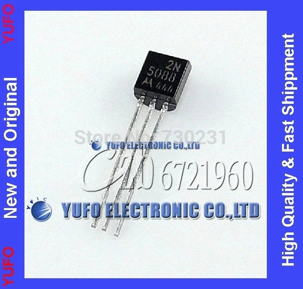 

Free Shipping 20PCS 2N5088 TO-92 NPN Amplifer Transistor