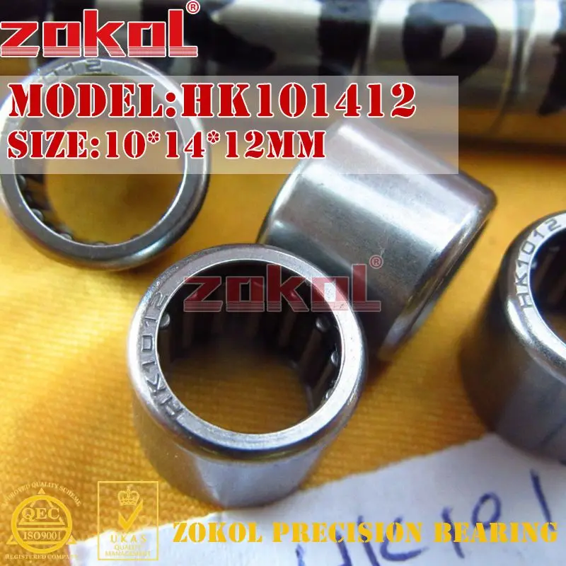 ZOKOL10Pcs/Lot HK1008/1010/1012/1015 니들 롤러 베어링, 10*14*8/10/12/15mm