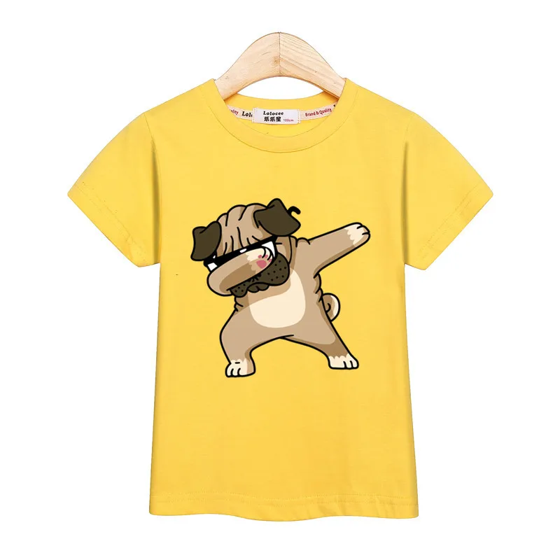 

Summer short sleeve children tees cartoon dabbing dance t shirt boy cotton fashion tops shirt kid casual DAB print clothing