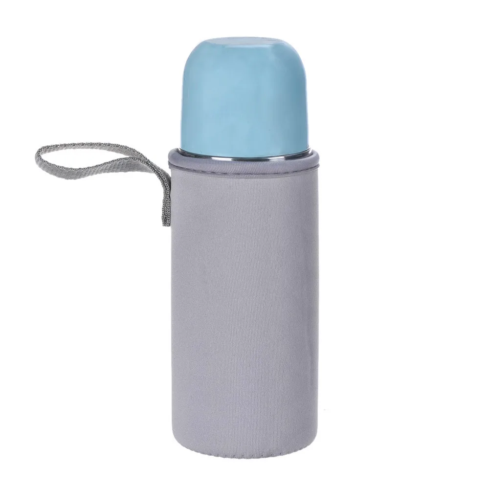 C оболочка для бутылки сумка чашка термос бутылка портативные чехлы сумка для переноски сумка из неопрена бутылка для воды с чехлом держатель носитель J23 - Цвет: GY