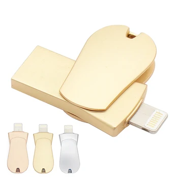 

2 in 1 Metal USB Flash Drives 32GB 16GB 4GB Memory Stick USB 2.0 Flash Disk for Iphone 6S 7 8 Plus OTG Pendrive 64GB for IOS