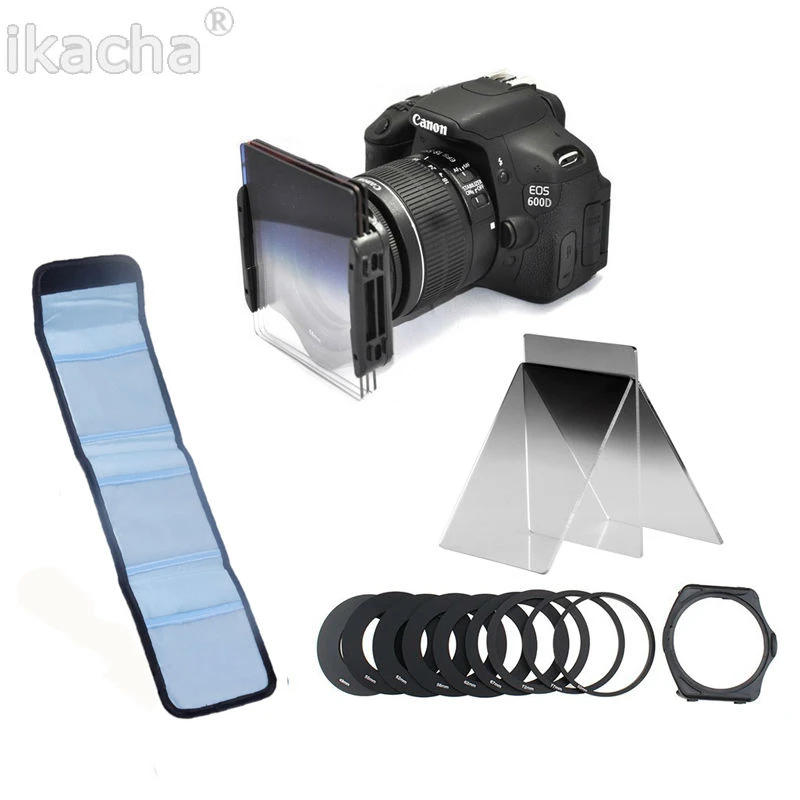 Holder Hood 58mm Ring Adapter 4 Pocket Pouch for Cokin P Full ND8 Filter Holder Hood 58mm Ring Adapter 4 Pocket Pouch for Cokin P Full ND8 Filter