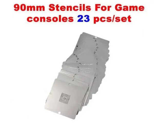 23 шт. BGA риболлинга 90x90 мм трафареты игровой консоли для PS3 Xbox 360 Nintendo 360|console light|console