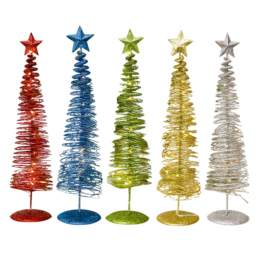 Новинка! 35 см DIY Рождественская елка 5 цветов маленькая сосновая елка мини-деревья, размещенные в настольные, декор дома рождественские