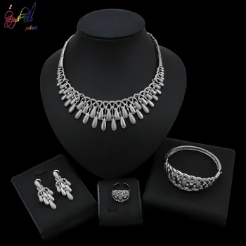 

Yulaili Vogue New Design Pretty Jewellery Jewelry Sets For Wedding Bridesmaid Design